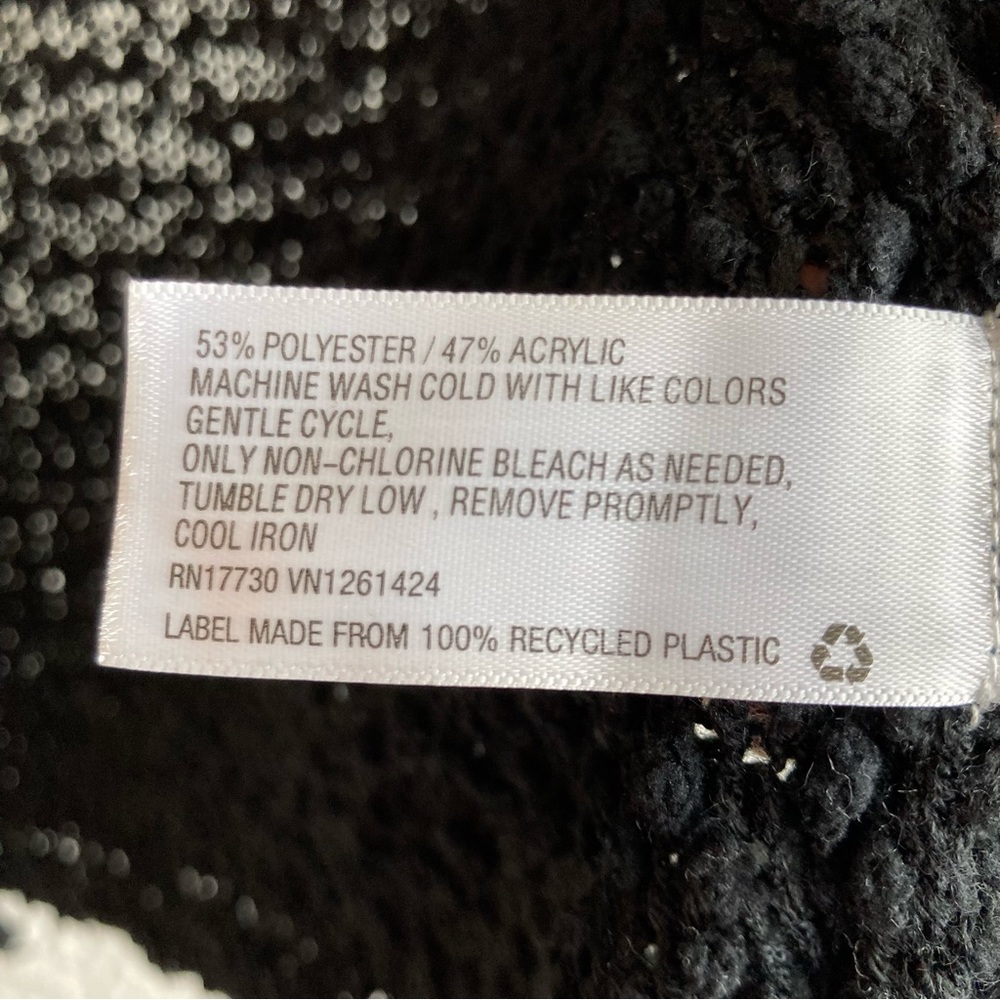Wild Fable Women's black open front popcorn cardigan sweater, Sz S - Picture 9 of 15